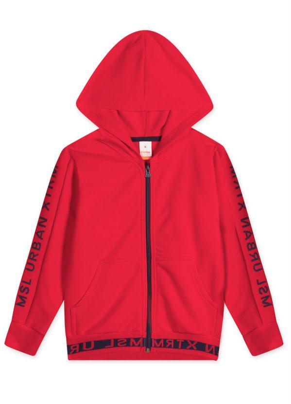 Marisol - Jaqueta com Capuz Moletom Menino Vermelho