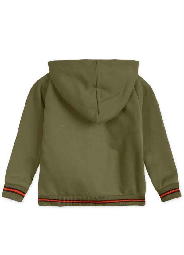 Marisol - Jaqueta com Capuz Moletom Menino Verde 6