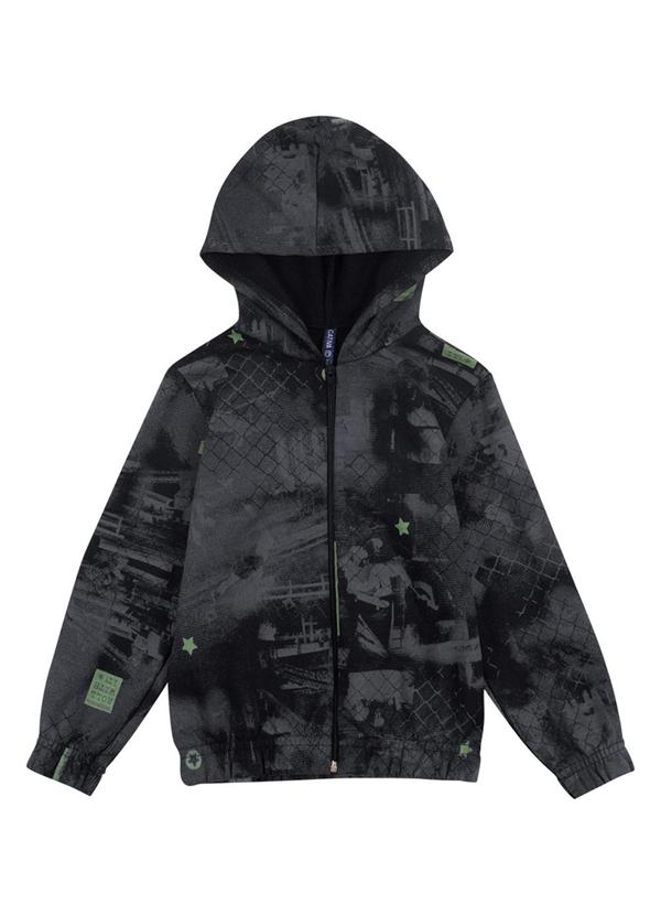 Cativa Kids - Jaqueta com Estampa Rotativa Preto