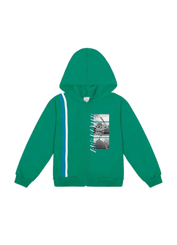 Abrange - Jaqueta com Faixa Verde