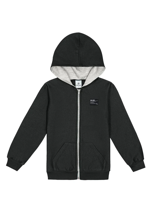 Abrange - Jaqueta com Recorte Estampado Costas Chumbo 1