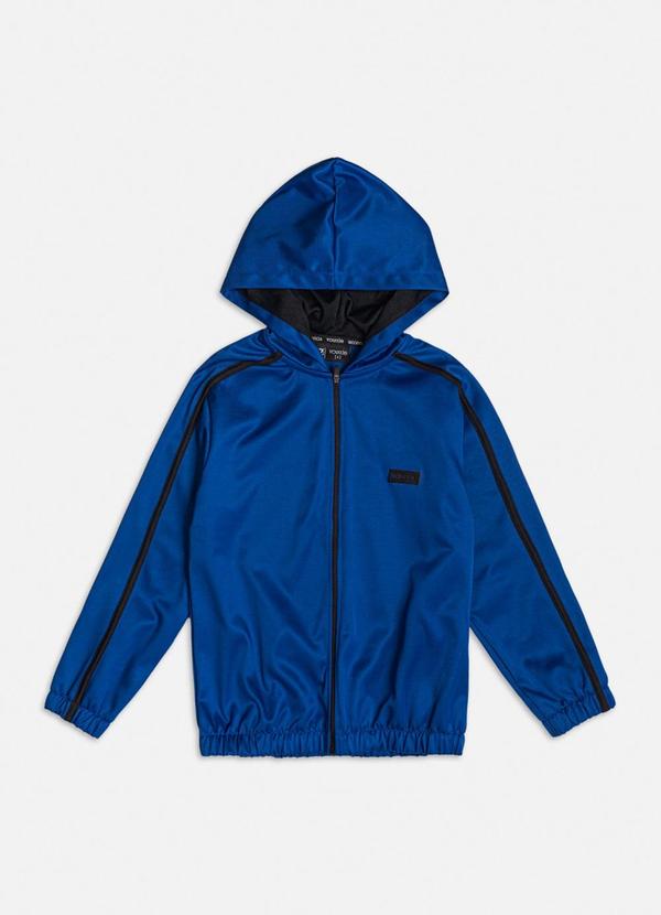 Youccie - Jaqueta Corta Vento com Zíper Azul