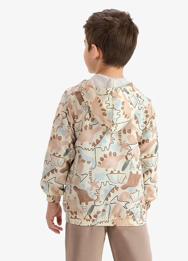 Rovi Kids - Jaqueta Corta-Vento em Meia Malha Bege 2