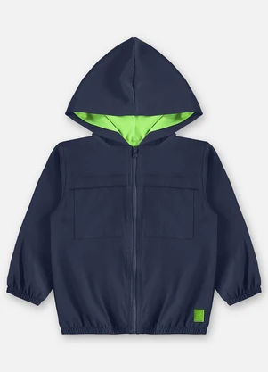 Up Baby - Jaqueta Corta Vento Infantil Azul - UP BABY