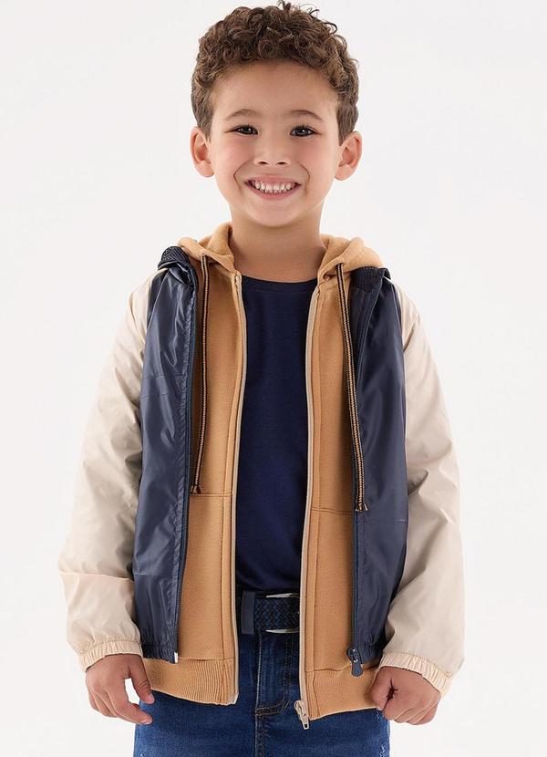 Up Baby - Jaqueta Corta Vento Infantil Menino Azul