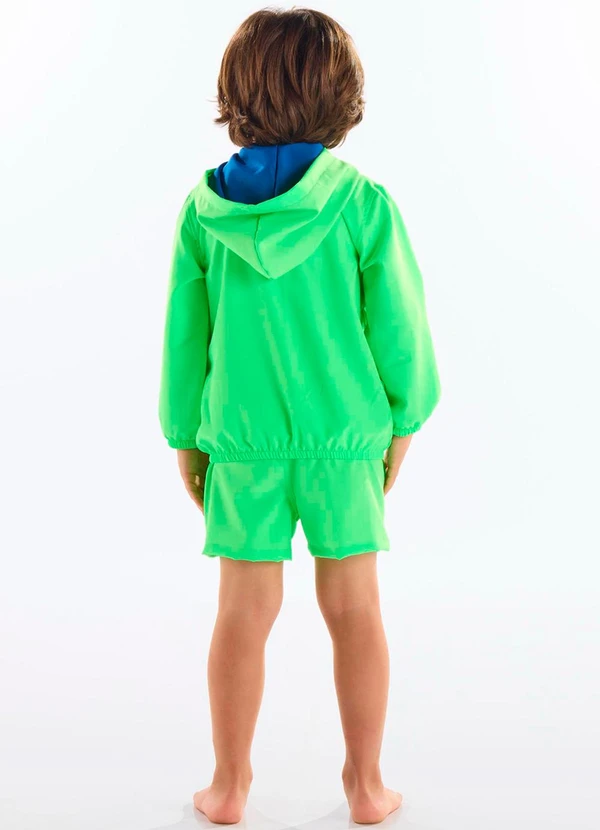 Up Baby - Jaqueta Corta Vento Infantil Menino Verde 4