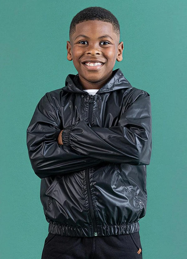Soft Bonni - Jaqueta Corta Vento Infantil Preto