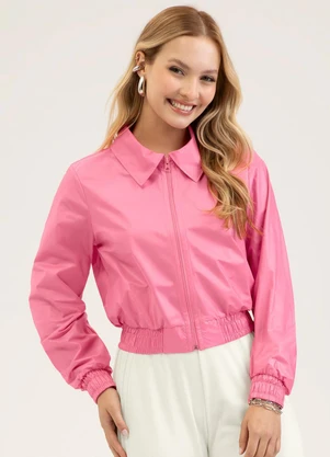 Cativa - Jaqueta Corta Vento  Rosa - CATIVA