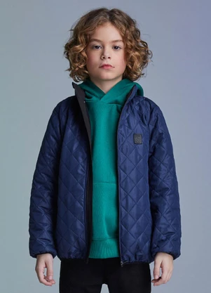 Youccie - Jaqueta de Matelassê Marinho Azul - YOUCCIE