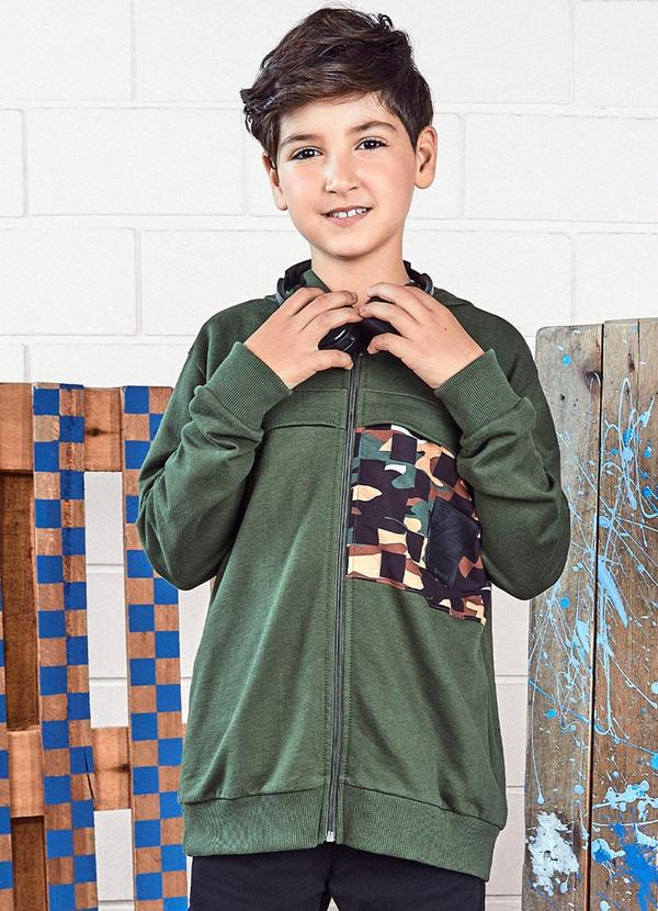 Youccie - Jaqueta de Moletom Verde Militar Verde