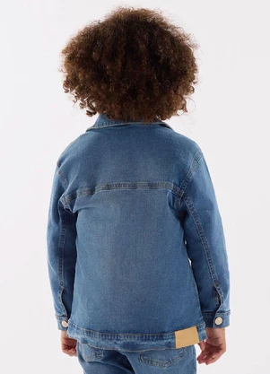Up Baby - Jaqueta em Jeans com Elastano Azul - UP BABY