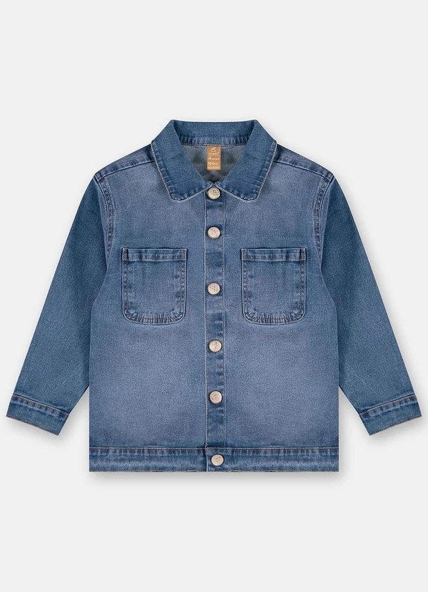 Up Baby - Jaqueta em Jeans com Elastano Azul 4