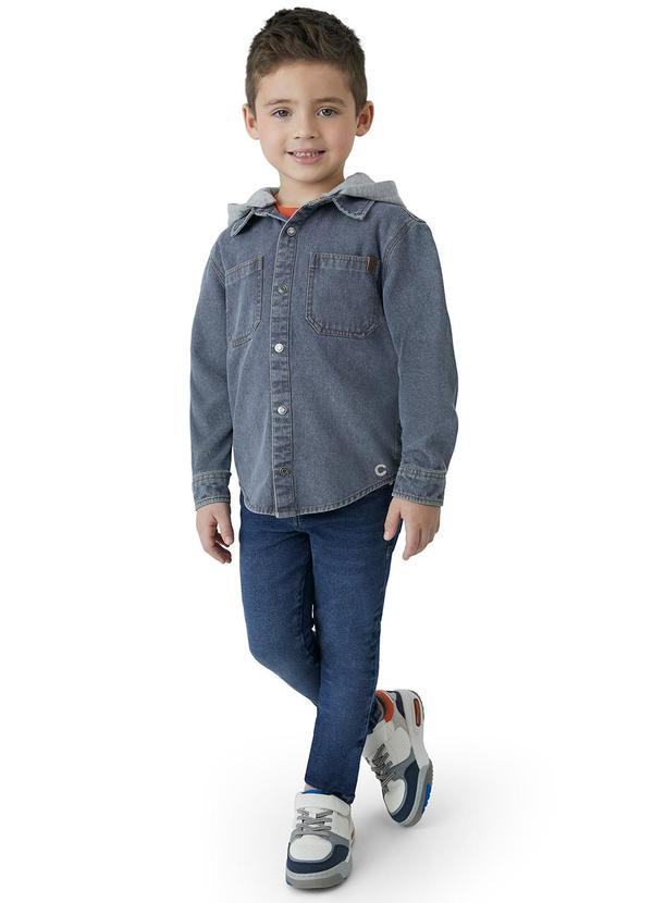 Carinhoso - Jaqueta em Jeans Leve Menino Azul 2