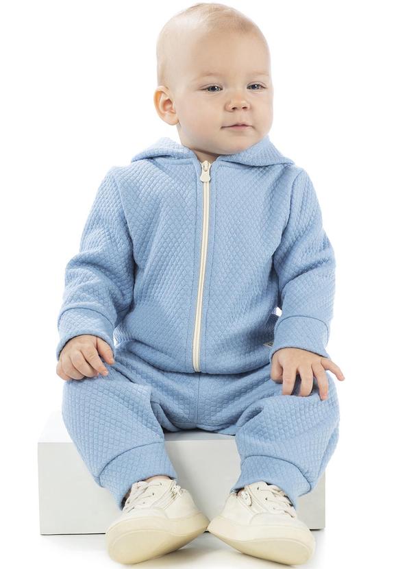 Lik Boys - Jaqueta em Malha Matelassê Azul