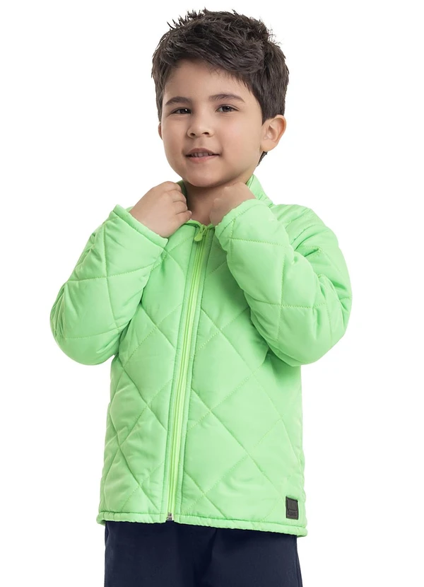 Quimby - Jaqueta em Matelassê Infantil Menino Verde