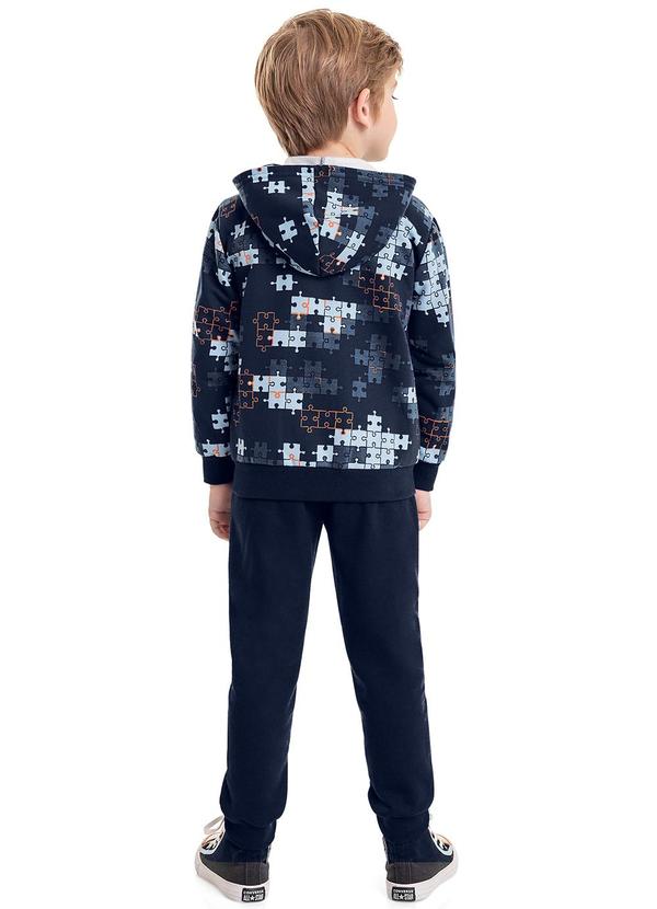 Bee Loop - Jaqueta em Moletom Infantil Menino Azul 4