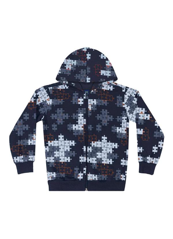 Bee Loop - Jaqueta em Moletom Infantil Menino Azul 6