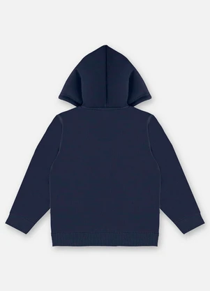 Up Baby - Jaqueta em Moletom Infantil Menino Azul - UP BABY