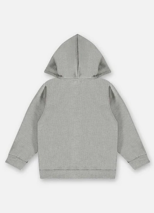 Up Baby - Jaqueta em Moletom Infantil Menino Cinza - UP BABY