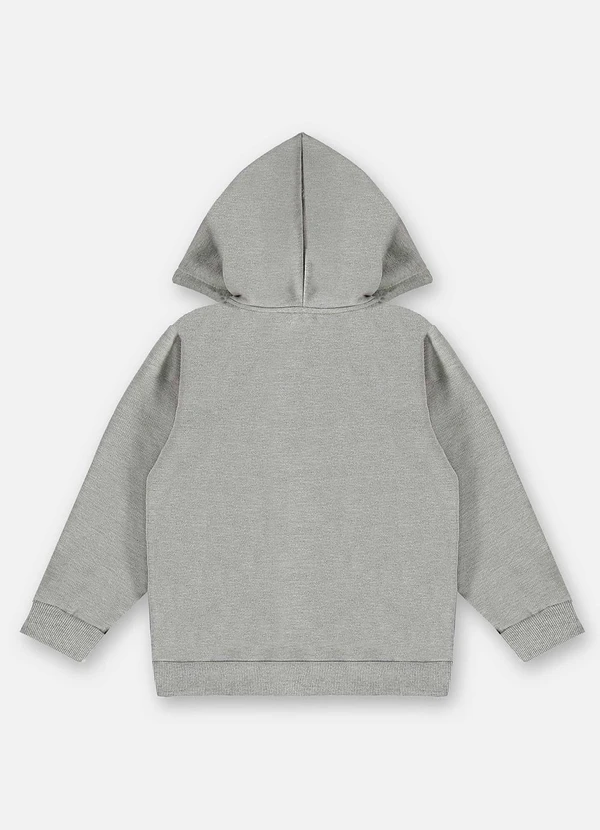Up Baby - Jaqueta em Moletom Infantil Menino Cinza 2