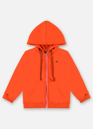 Up Baby - Jaqueta em Moletom Infantil Menino Laranja - UP BABY