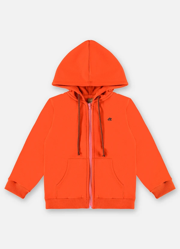 Up Baby Jaqueta em Moletom Infantil Menino Laranja