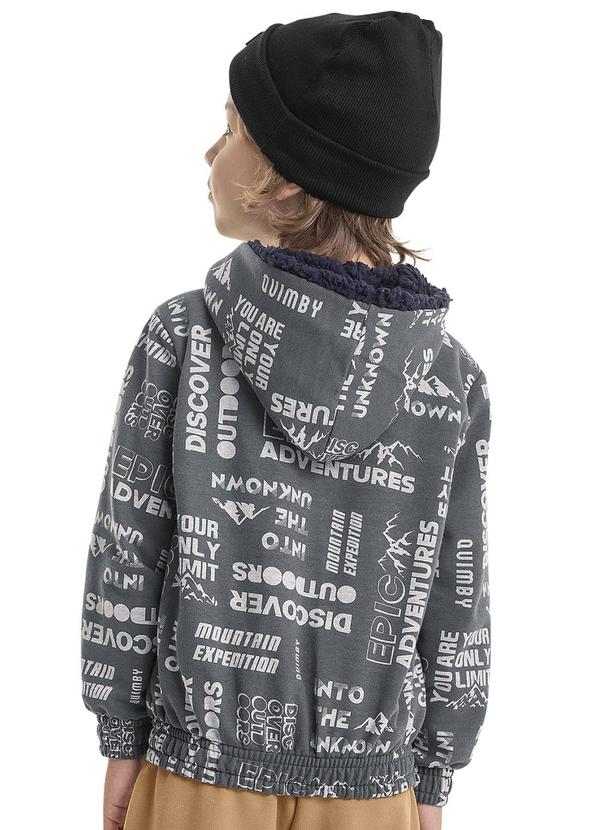 Quimby - Jaqueta em Moletom Infantil Menino Preto 2