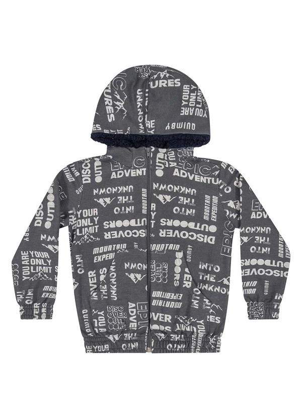 Quimby - Jaqueta em Moletom Infantil Menino Preto 5