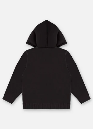 Up Baby - Jaqueta em Moletom Infantil Menino Preto - UP BABY