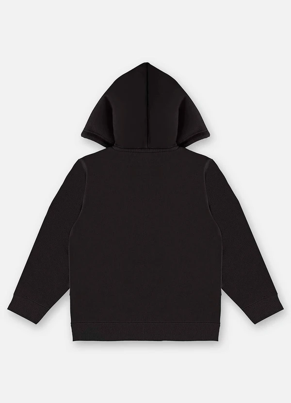 Up Baby - Jaqueta em Moletom Infantil Menino Preto 2