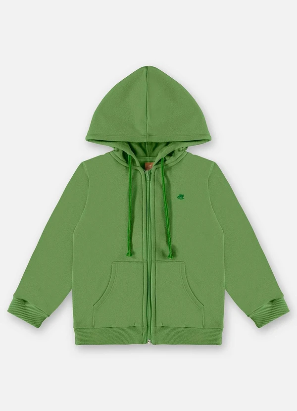 Up Baby - Jaqueta em Moletom Infantil Menino Verde