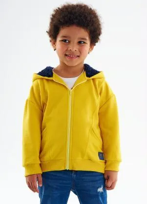Up Baby - Jaqueta em Moletom para Menino Amarelo - UP BABY