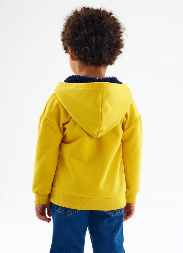 Up Baby - Jaqueta em Moletom para Menino Amarelo 2