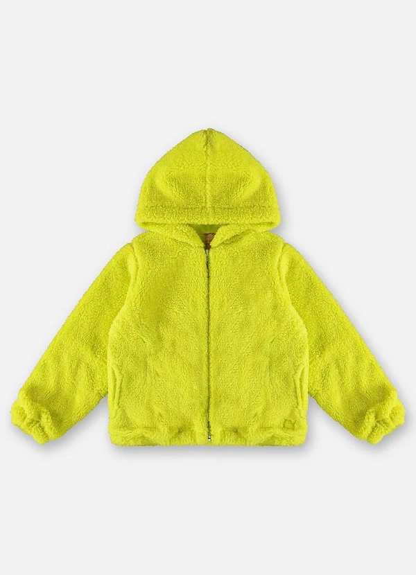 Up Baby - Jaqueta em Pu Infantil Unissex Amarelo 3
