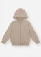 Abrange - Jaqueta Felpada com Capuz Infantil Menino Cinza - variação: Bege