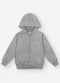 Abrange - Jaqueta Felpada com Capuz Infantil Menino Cinza - variação: Cinza