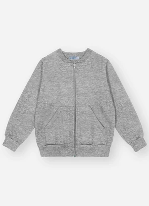 Abrange - Jaqueta Felpada Infantil Menino Cinza - ABRANGE