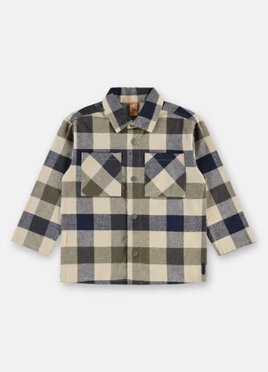 Up Baby - Jaqueta Flanelada Xadrez Verde - UP BABY