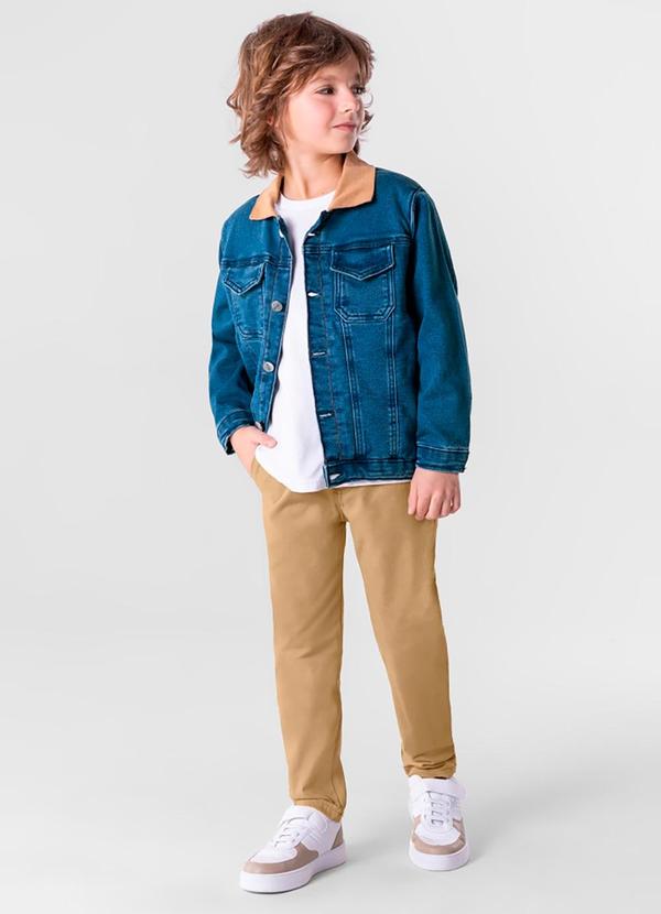 Brandili Mundi - Jaqueta Forrada Infantil Menino Azul 2