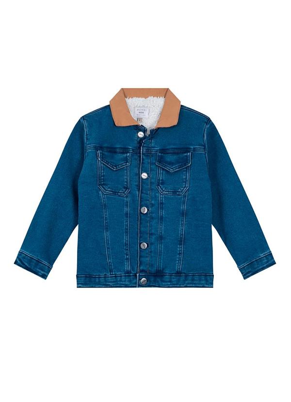 Brandili Mundi - Jaqueta Forrada Infantil Menino Azul 3