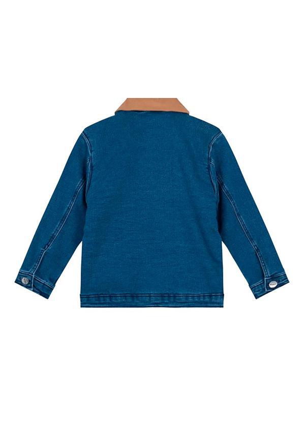 Brandili Mundi - Jaqueta Forrada Infantil Menino Azul 4