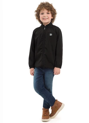 Ddk - Jaqueta Infantil com Bolso Preto - DDK