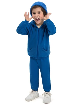 Ddk - Jaqueta Infantil com Capuz Azul - DDK
