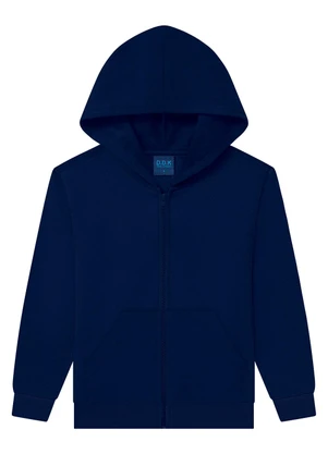 Ddk - Jaqueta Infantil com Capuz em Moletom Azul - DDK