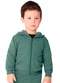 Ddk - Jaqueta Infantil com Capuz em Moletom Preto - variação: Verde