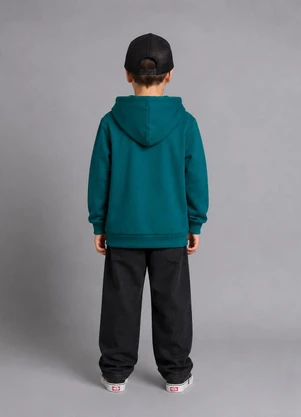 Trick Nick - Jaqueta Infantil com Capuz Moletom Verde - TRICK NICK