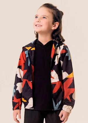Bugbee - Jaqueta Infantil Corta Vento Multicolorido - BUGBEE