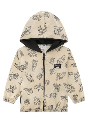 Marlan - Jaqueta Infantil em Microfibra Space Bege - MARLAN