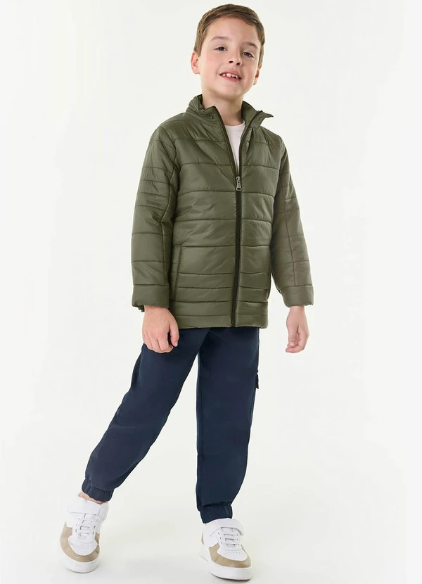 Trick Nick - Jaqueta Infantil em Microfibra Verde 3