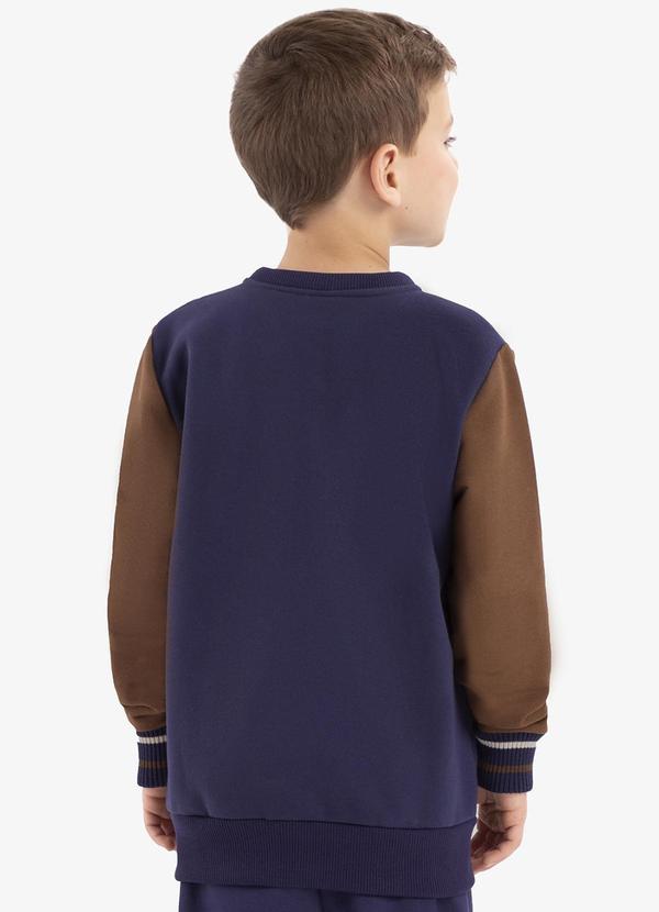 Rovi Kids - Jaqueta Infantil em Moletom Azul 2